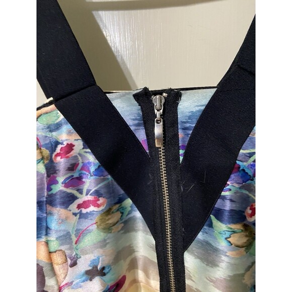 Mackenzie Mode Watercolor Dress Tea Length Size 4 Australian - Picture 4 of 8